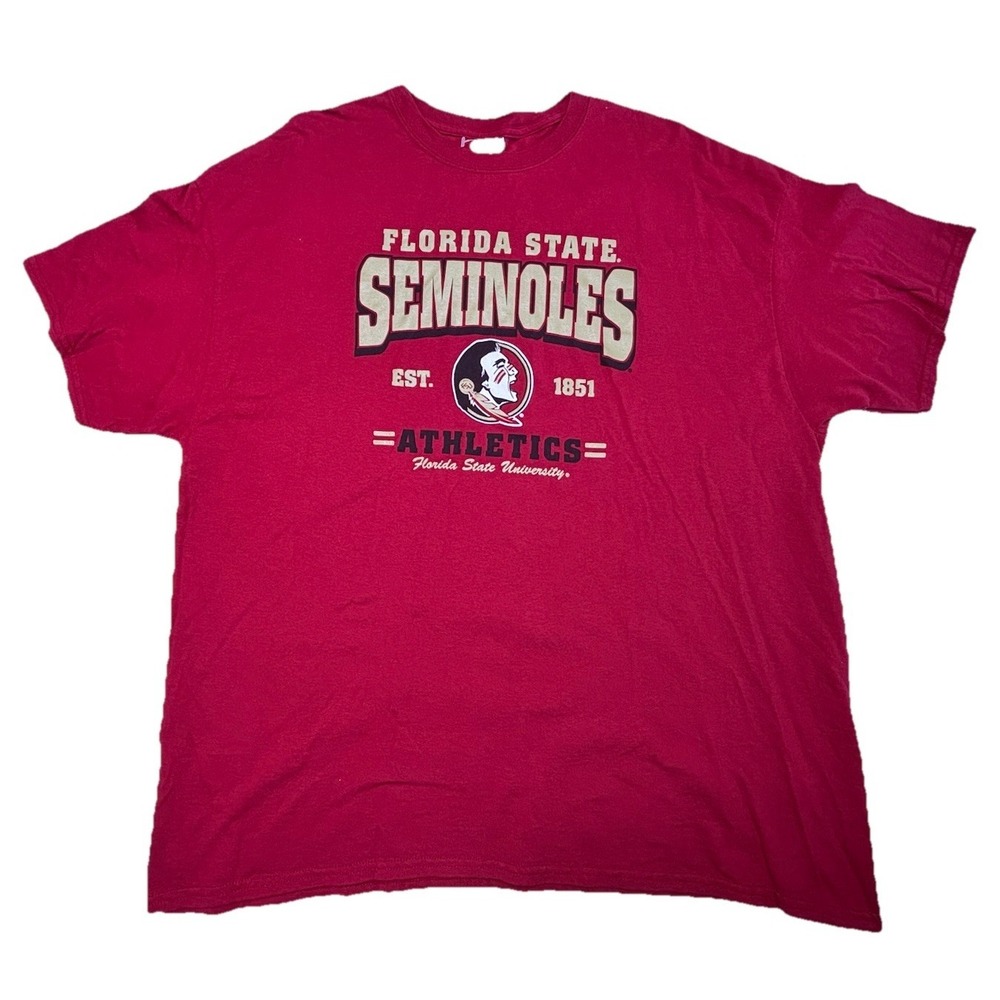 Florida State Seminoles Athletics T Shirt Red NCAA FSU Gildan 2XL‎